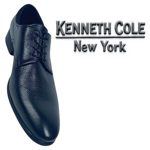 Kenneth Cole New York Men’s Black Leather Oxford Dress Shoes Size 10.5 M